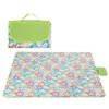 Nappe pique nique fleurs hawaiennes dépliée