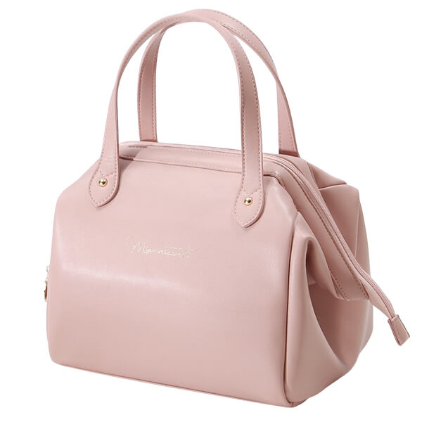 Lunch bag isotherme cuir rose