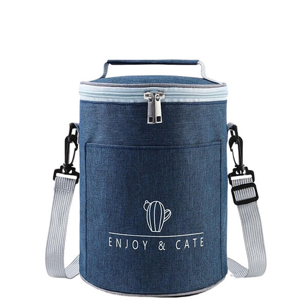 Lunch bag rond bleu