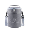 Lunch bag rond gris