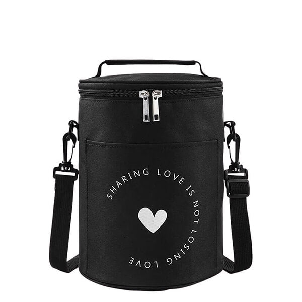 Lunch bag rond noir