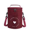 Lunch bag rond rouge