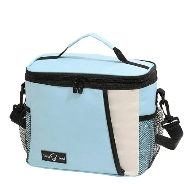 Sac isotherme repas bleu