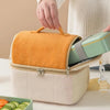 Sac lunch beige et orange