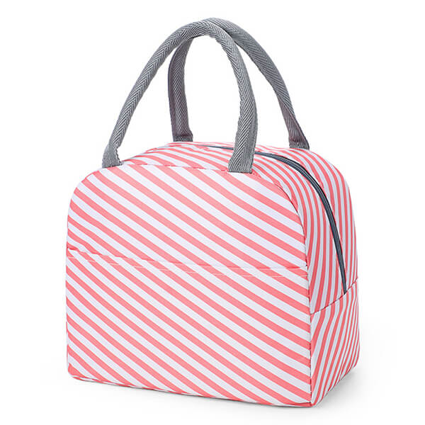 Sac lunch box isotherme blanc et rouge