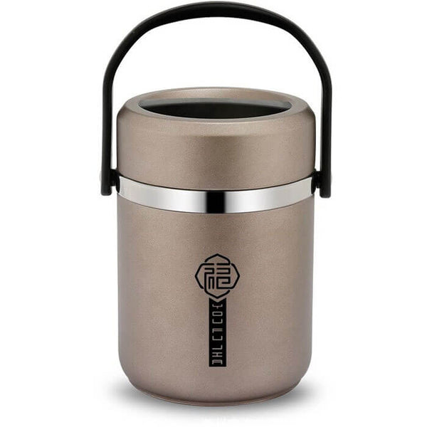 Boite repas isotherme double paroi grise