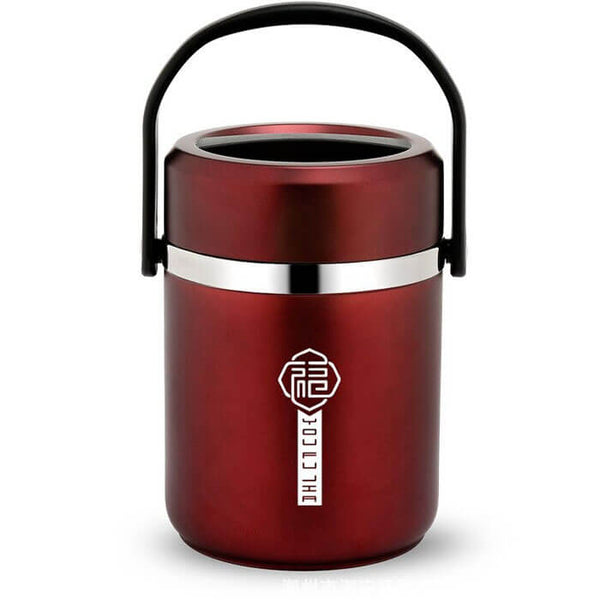 Boite repas isotherme double paroi rouge