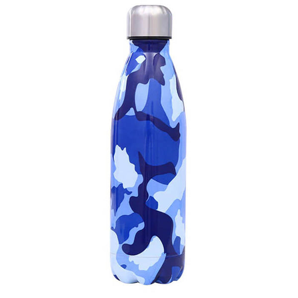 Bouteille isotherme militaire bleue