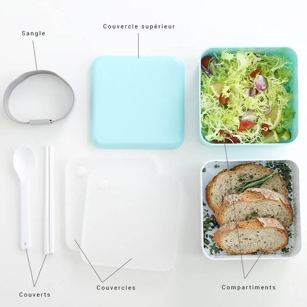Composition lunch box carrée