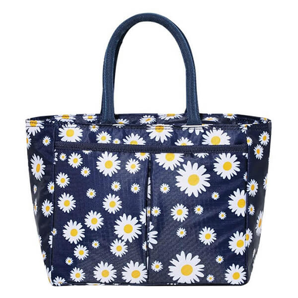 Lunch bag bleu paquerette