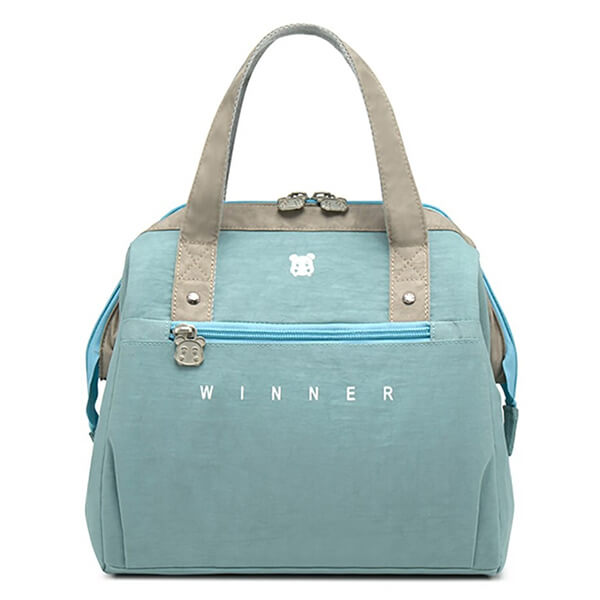 Lunch bag design bleu gris