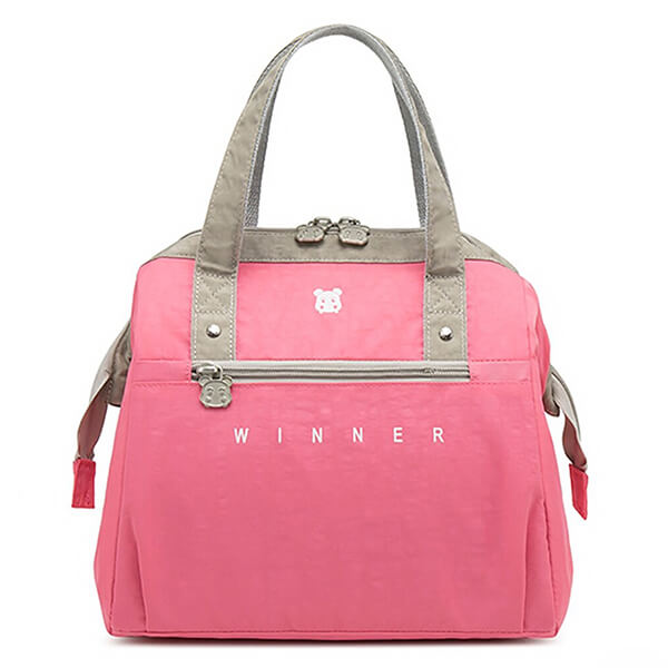 Lunch bag design rose rouge