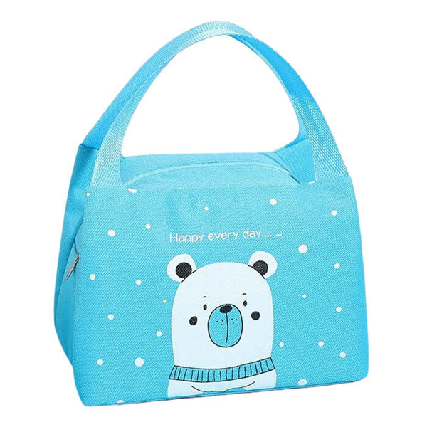 Lunch bag enfant isotherme bleu ours