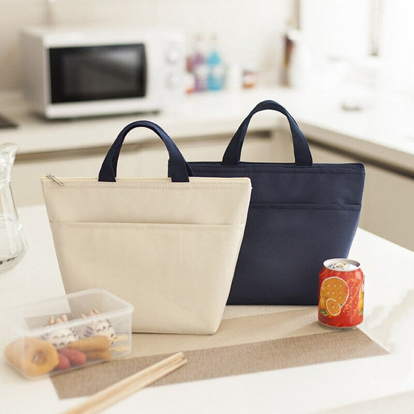 Lunch bag isotherme gris - Tissu Oxford