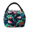 Lunch bag isotherme flamant rose exotique