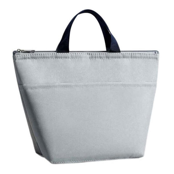 Lunch bag isotherme gris - Tissu Oxford