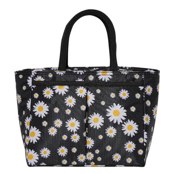 Lunch bag noir paquerette