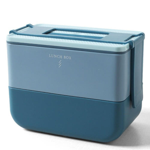 Lunch box bento bleue 600 à 1100ml