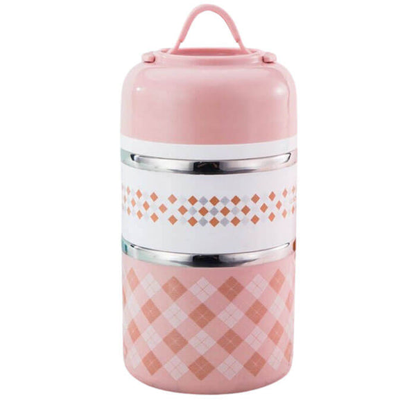 Lunch box isotherme ronde rose