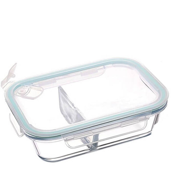 Lunch box boîte repas en verre et couvercle étanche