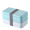Lunch box compartimentée - 2 étages - Bleu 1000ml