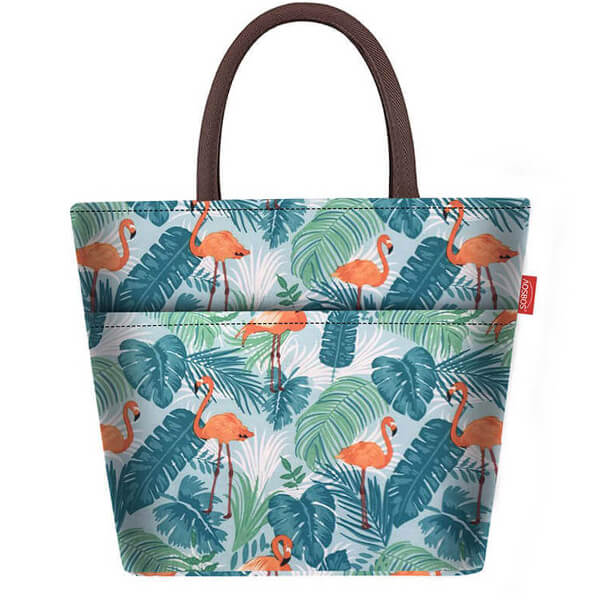 Sac isotherme lunch flamant rose