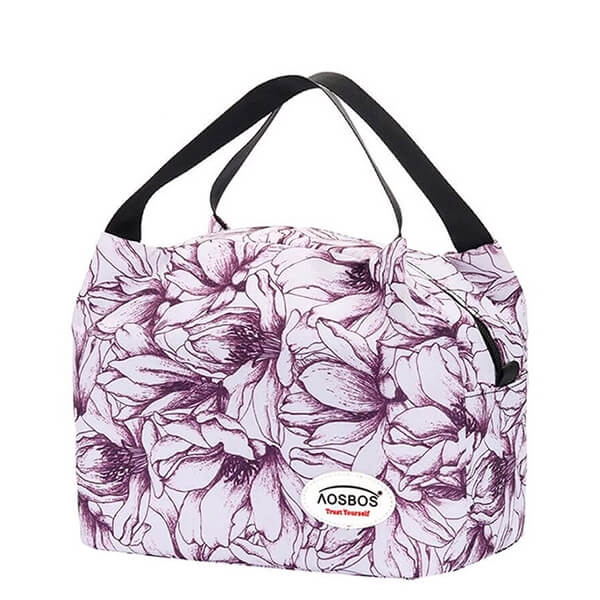 Sac isotherme lunch fleurs