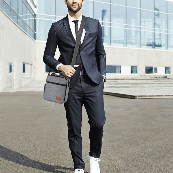 Lunch bag homme gris